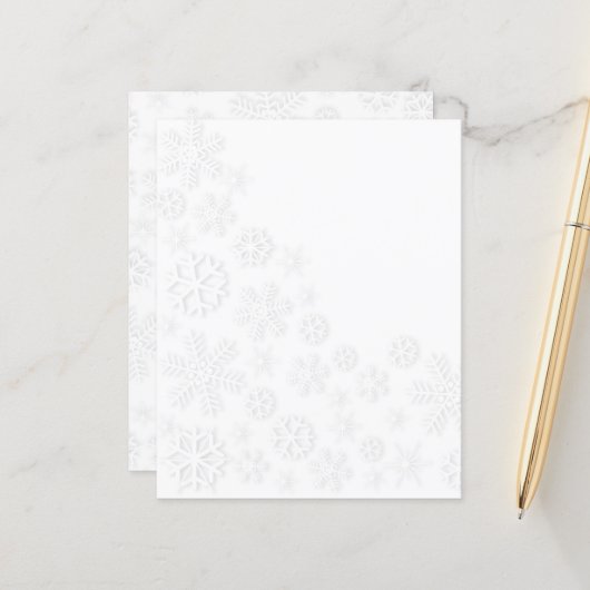 白い雪 (正面/裏面インサイチュ)