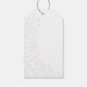 白い雪 ギフトタグ (裏面)