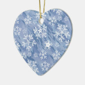 白い雪 セラミックオーナメント (左)