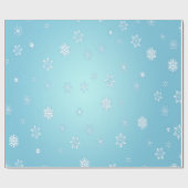 白い雪 ラッピングペーパー (フラット)