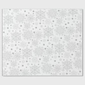 白い雪 ラッピングペーパー (フラット)