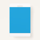 白い雲が少し散らばった穏やかな青い空 バッジ (裏面)