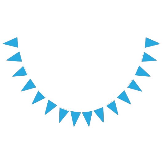 白い雲が少し散らばった穏やかな青い空 バンティングフラッグ (全)