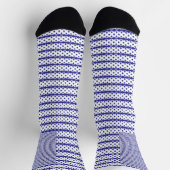 白い雲が散らばった鮮やかな青い空。 ソックス (上部)