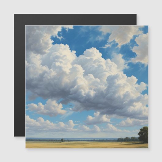 白い雲と澄んだ青空 (正面/裏面)