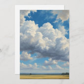 白い雲と澄んだ青空 シーズンカード (正面/裏面)