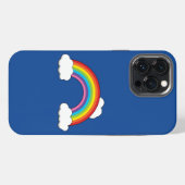 白い雲と虹 iPhoneケース (裏面横)