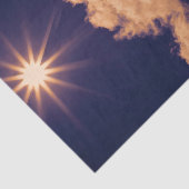 白い雲と青い空に美しい夕焼け 薄葉紙 (詳細)