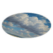 白い雲と青澄んい空 カッティングボード (角)