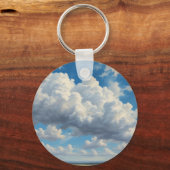 白い雲と青澄んい空 キーホルダー (裏面)