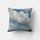 白い雲と青澄んい空 クッション (裏面)