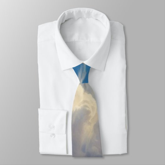 白い雲と青澄んい空 ネクタイ (タイ)
