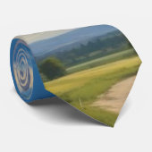 白い雲と青澄んい空 ネクタイ (ロール)