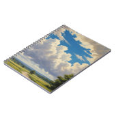 白い雲と青澄んい空 ノートブック (左側)