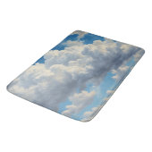 白い雲と青澄んい空 バスマット (アングル)