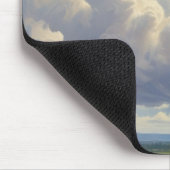 白い雲と青澄んい空 マウスパッド (コーナー)