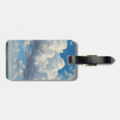 白い雲と青澄んい空 ラゲッジタグ (裏面横)
