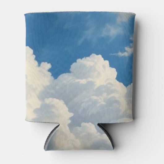 白い雲と青澄んい空 缶クーラー (正面)