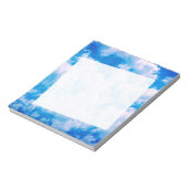 白い雲と飽和色の青い空 ノートパッド (回転)