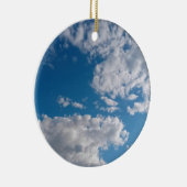 白い雲のパッチ セラミックオーナメント (右)