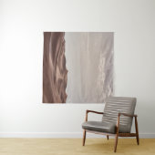 白い雲の下の茶色の砂漠 タペストリー (インサイチュ(横))