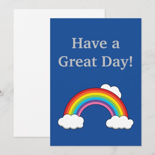 白い雲の虹 |カスタマイズ シーズンカード (正面/裏面)