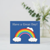 白い雲の虹 |カスタマイズ シーズンポストカード (スタンド正面)