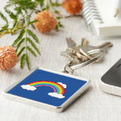 白い雲の虹 キーホルダー (側面)