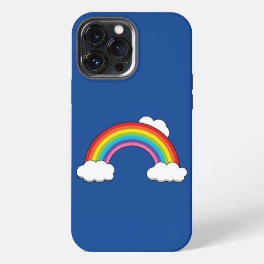 白い雲の虹 iPhoneケース (裏面)