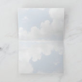 白い雲は感謝していしています サンキューカード (内部)