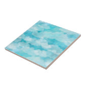 白い雲パターン青空 タイル (側面)