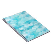 白い雲パターン青空 ノートブック (右側)