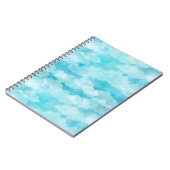 白い雲パターン青空 ノートブック (左側)