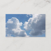 白い雲及び青空の名刺2019年 名刺 (裏面)