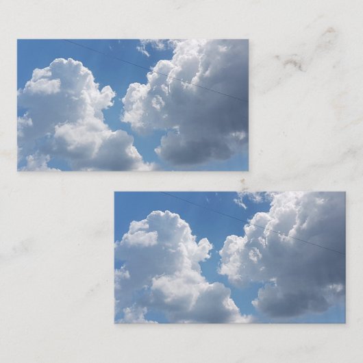 白い雲及び青空の名刺2019年 名刺 (正面/裏面)