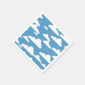 白い雲 スタンダードカクテルナプキン (角)