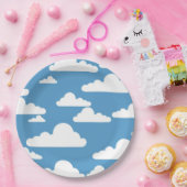 白い雲 ペーパープレート (パーティー)