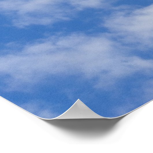 白い雲 ポスター (角)