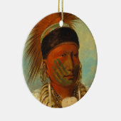 白い雲、Iowasのヘッド責任者 セラミックオーナメント (右)