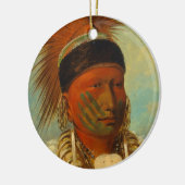 白い雲、Iowasのヘッド責任者 セラミックオーナメント (左)