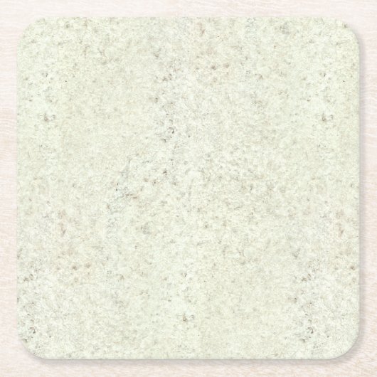 白い霧のコルクの木製の穀物の一見 スクエアペーパーコースター (正面)