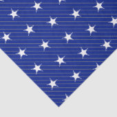 白い青い星と灰色のストライプ星のパタモダンーン 薄葉紙 (詳細)