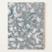 白い青の大理石 プランナー手帳 (裏面)