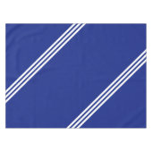 白い青ストライプのいテーブルクロスまたは色の選択 テーブルクロス (正面(横))