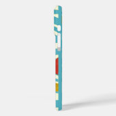 白い青飛んでいるい海の波に赤い黄色のクレーン Case-Mate iPhoneケース (裏面 / 左)