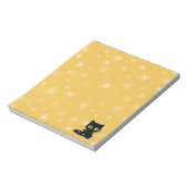 白い靴下の黒猫 ノートパッド (回転)