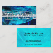 白い音楽は名刺に注意します 名刺 (正面/裏面)