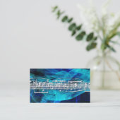 白い音楽は名刺に注意します 名刺 (スタンド正面)