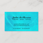 白い音楽は名刺に注意します 名刺 (裏面)