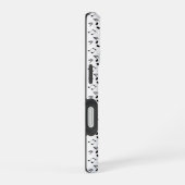 白い音符 iPhone 16ケース (右側面)